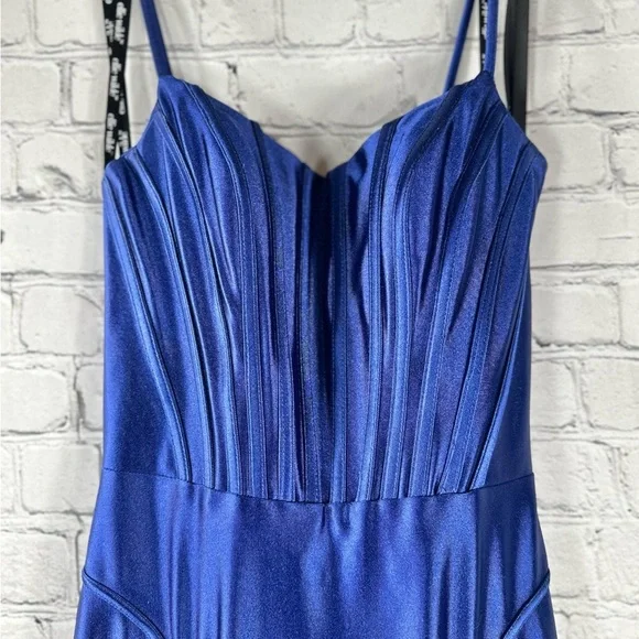 Ellie Wilde By Mon Cherie Formal Dress In Royal Blue, Size 0, EW36021